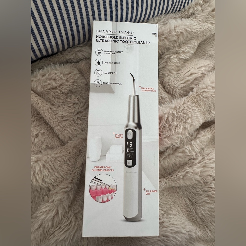 Sharper Image Ultrasonic Tooth Cleaner - Silver‎